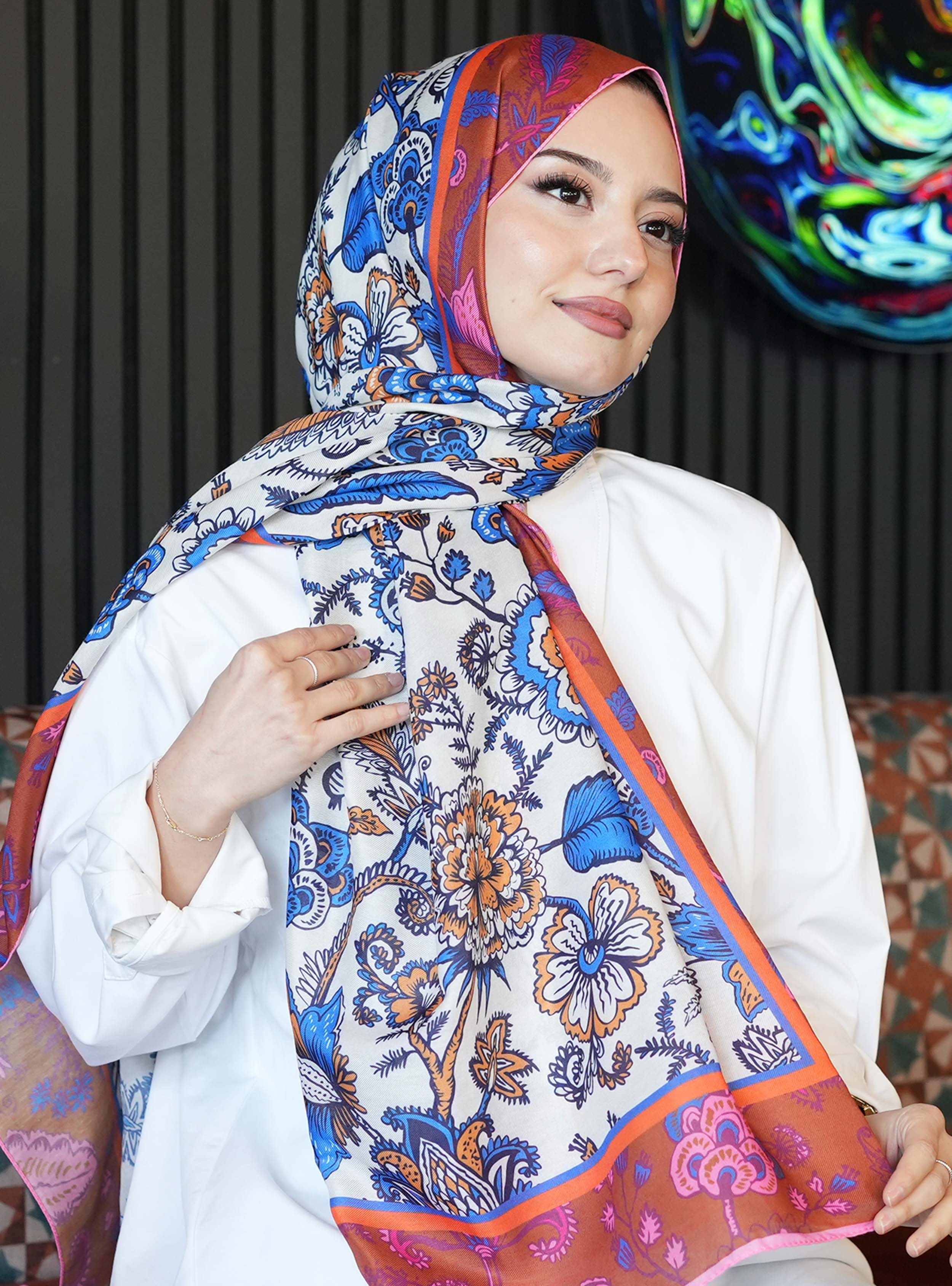Desenli Salaş Şal